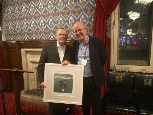 Michael Dugher and KA at the House of Commons