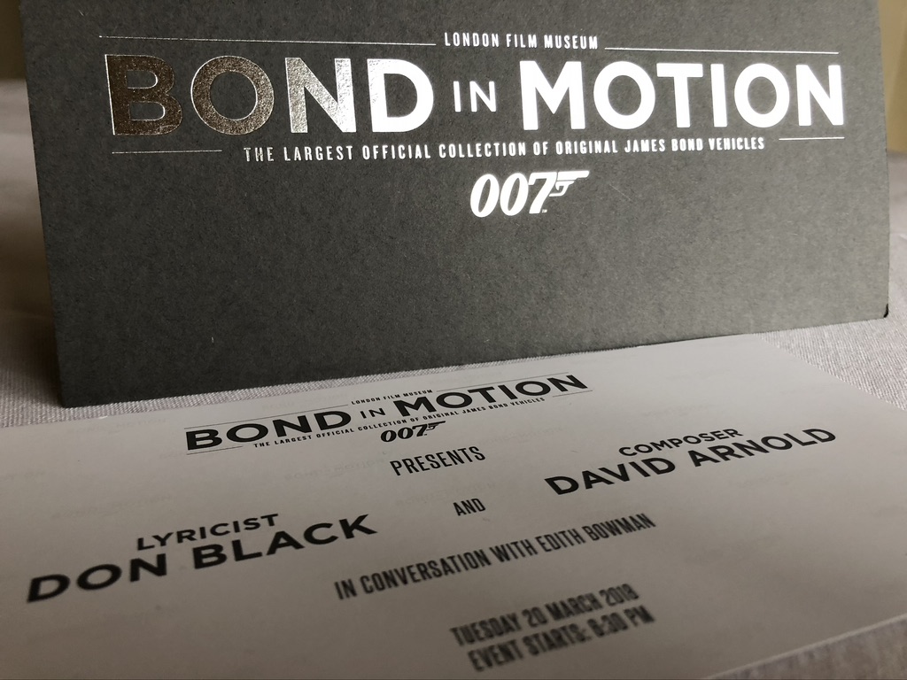Invitation to Bond in Motion event
