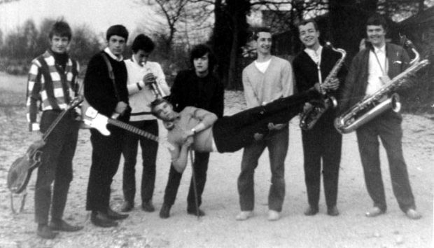 My brother Howard (far right) in R&B band 'Combustion' 1968